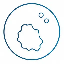 Schematic: Heavy oil stains or a slab that tests damp