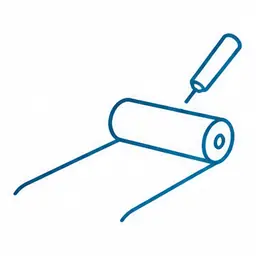 Schematic: Solid-color epoxy, optional grit