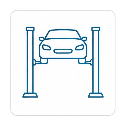 Schematic icon: Auto Shop Floor Coating